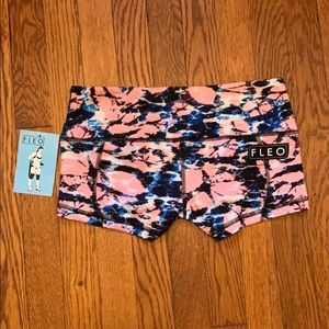 Fleo LRC Blush Pink Neon Blue S small NWT